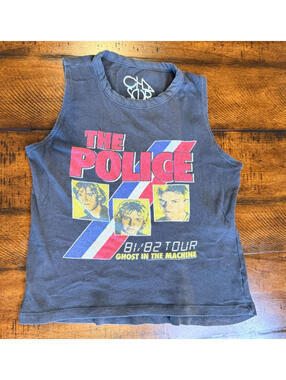 Chaser THE POLICE Ghost In The Machine Tour Tank Top -  Size XS